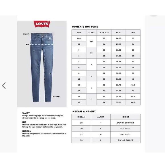 Levi's -  Women's High Rise Straight Leg Relaxed Jean Over Exposure - Picture 2 of 4